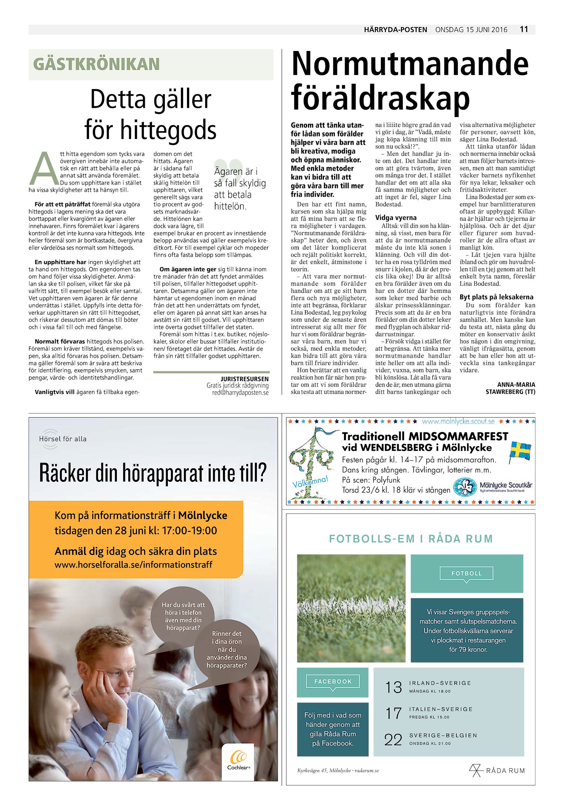 Harrydaposten Partille Tidning Hp 2016 06 15 Endast Text