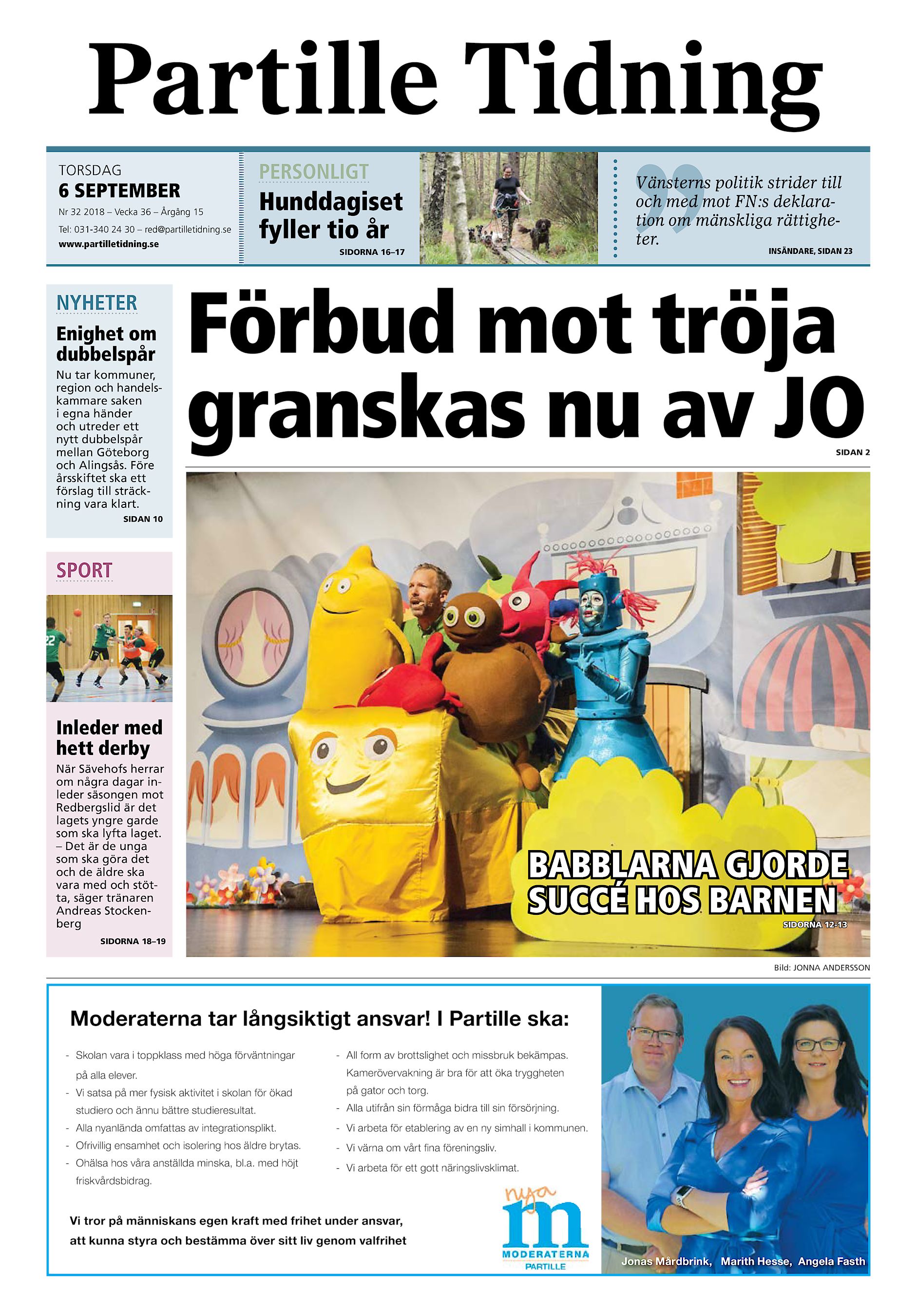 Harrydaposten Partille Tidning Pt 2018 09 06 Endast Text