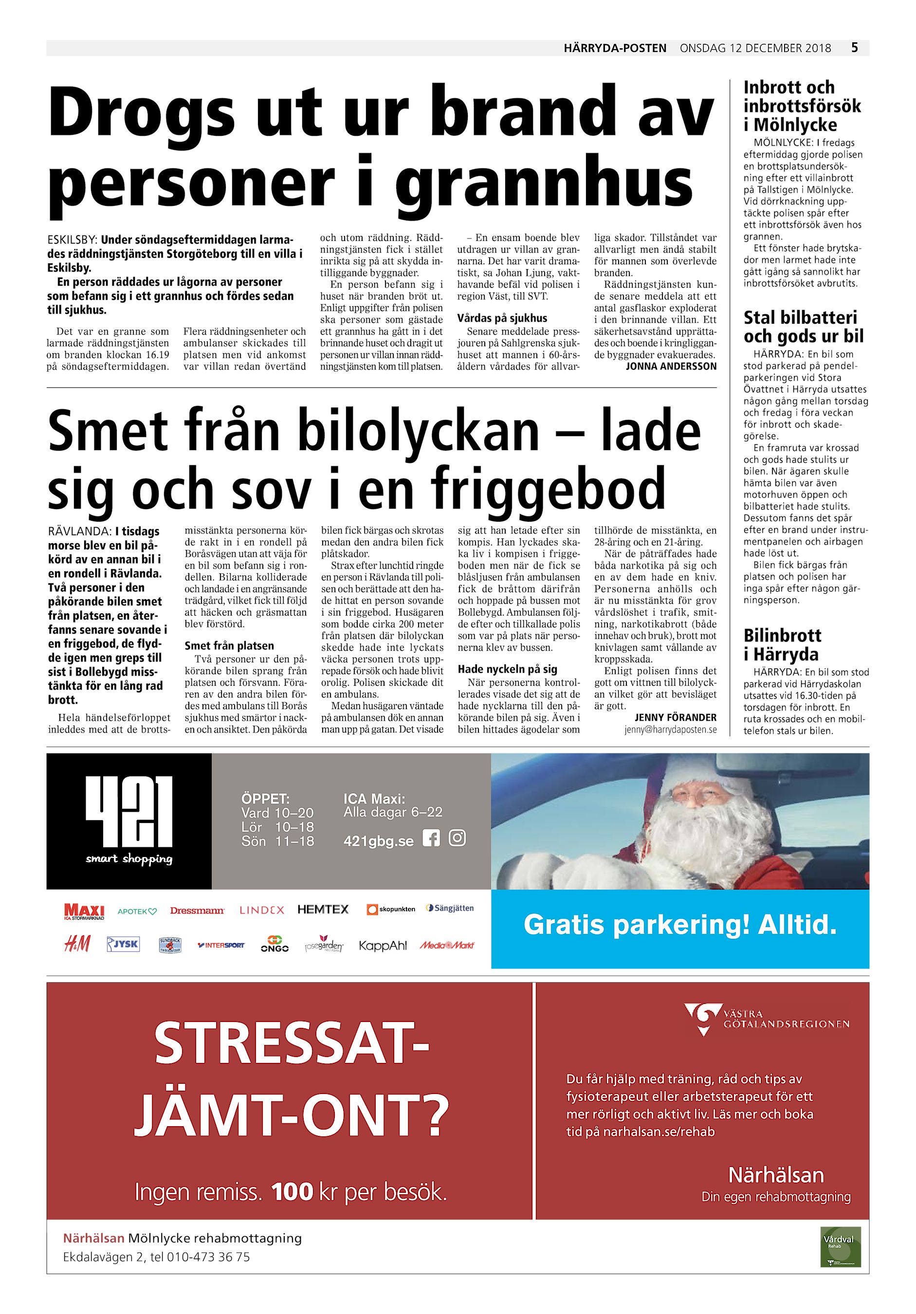 Harrydaposten Partille Tidning Hp 2018 12 12 Endast Text